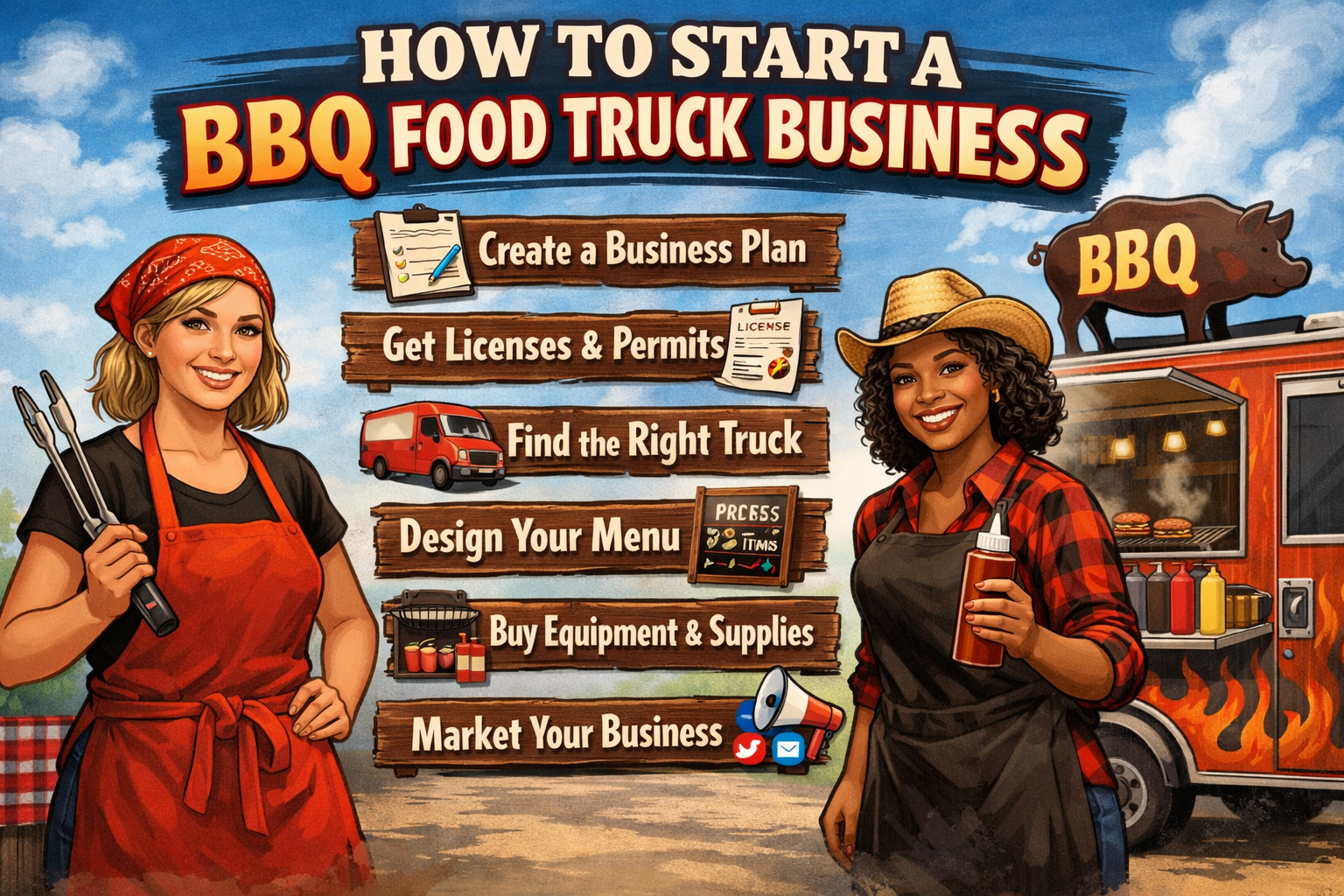 You are currently viewing How to Start BBQ Food Truck Business – Complete Beginner Guide for a Profitable Mobile BBQ Setup