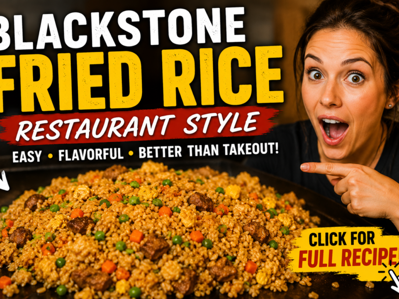 Blackstone Fried Rice Recipe Restaurant Style – Easy Hibachi Flavor at Home