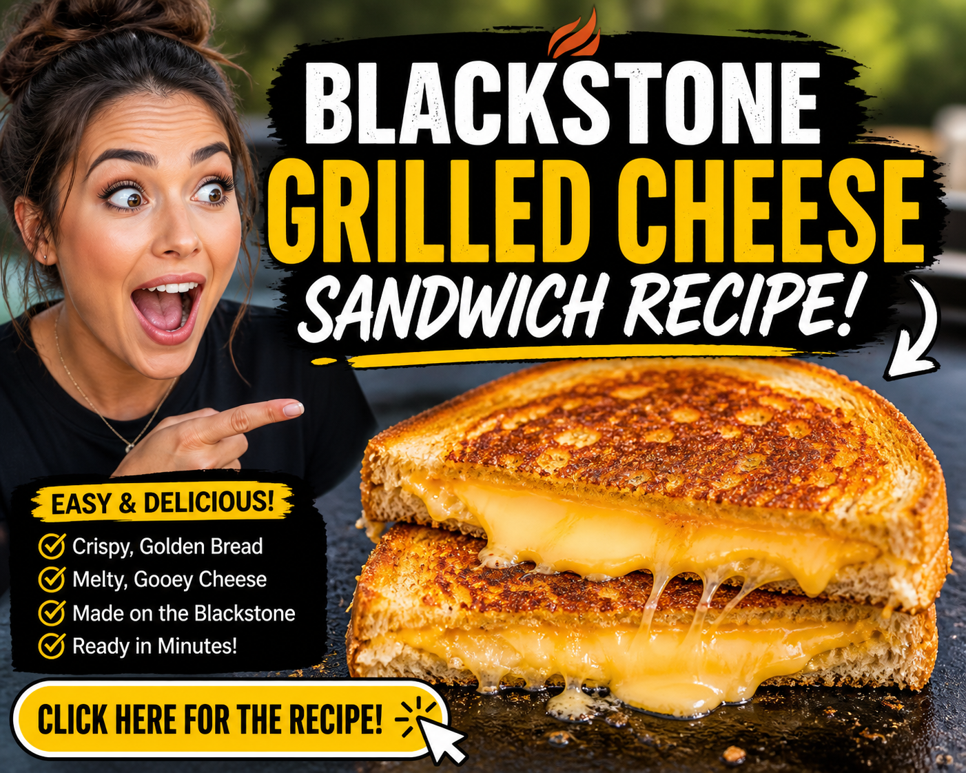You are currently viewing Blackstone Grilled Cheese Sandwich Recipe – Crispy Outside, Melty Inside (2026)