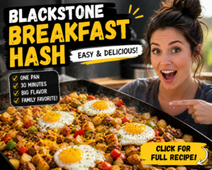 Read more about the article Blackstone Breakfast Hash Recipe Easy – Crispy, Flavorful & Perfect for Beginners (2026)