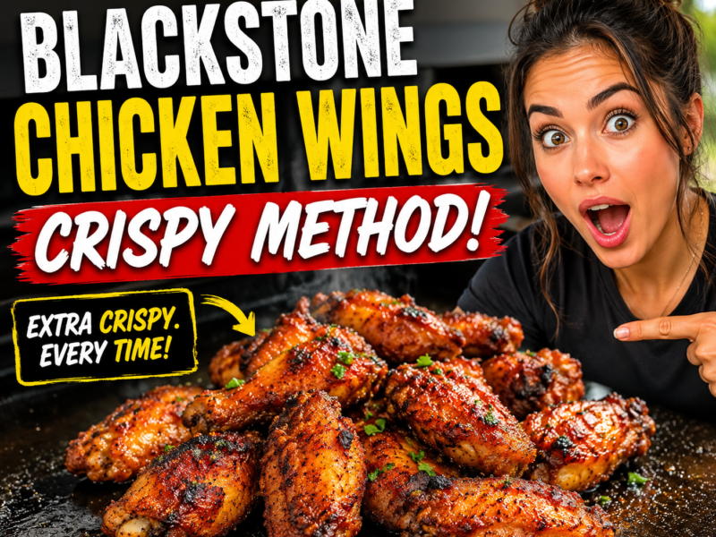 Blackstone Chicken Wings Crispy Method – Easy Crunchy Wings on a Griddle