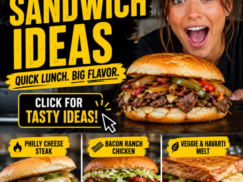 Blackstone Sandwich Ideas Quick Lunch – Fast, Crispy & Delicious Griddle Meals (2026)