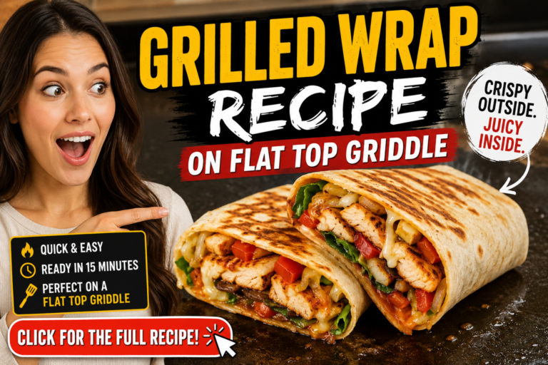 Grilled Wrap Recipe on Flat Top Griddle