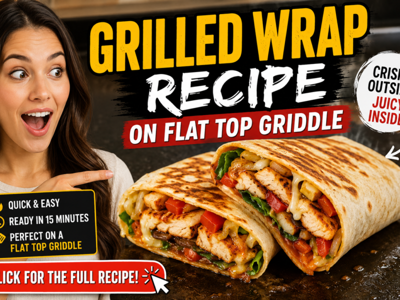 Grilled Wrap Recipe on Flat Top Griddle – Crispy Outside & Loaded with Flavor