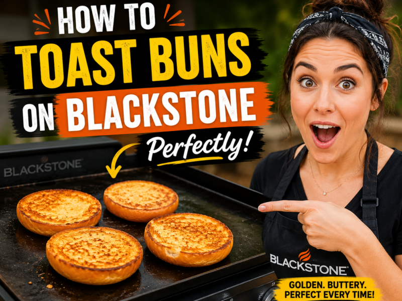 How to Toast Buns on Blackstone Perfectly – Crispy Outside & Soft Inside