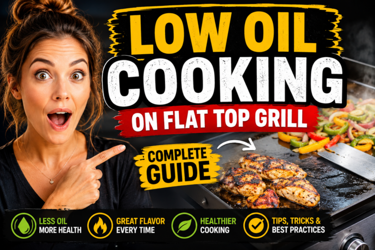 Low Oil Cooking on Flat Top Grill Guide