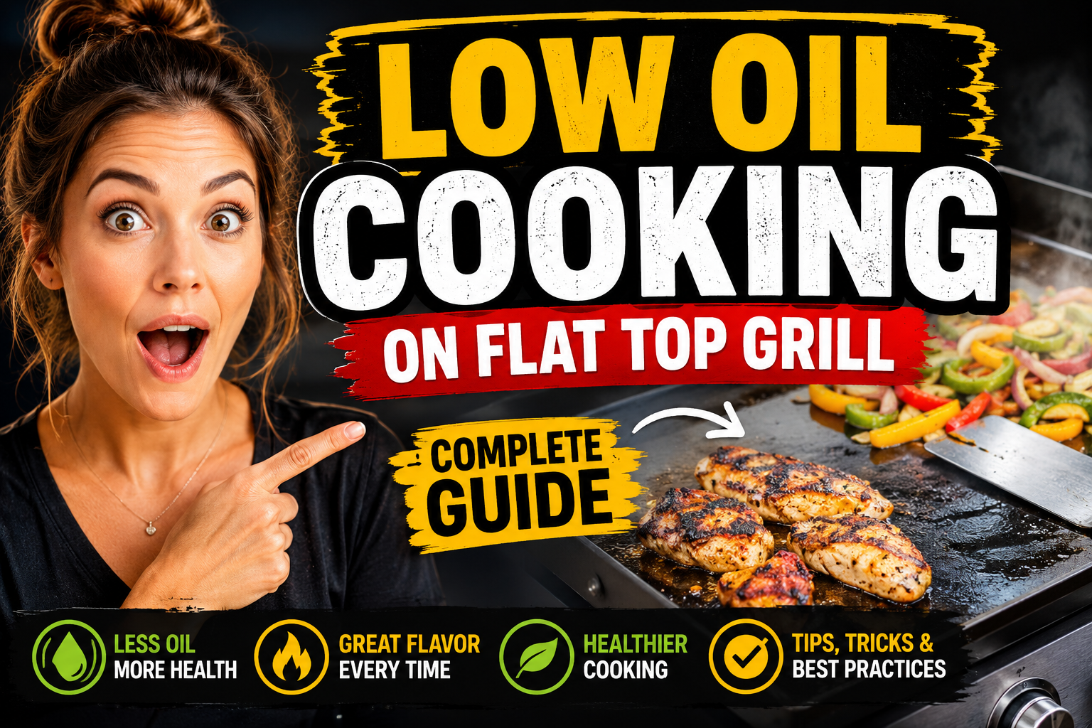 You are currently viewing Low Oil Cooking on Flat Top Grill Guide – Healthy & Flavorful Griddle Cooking
