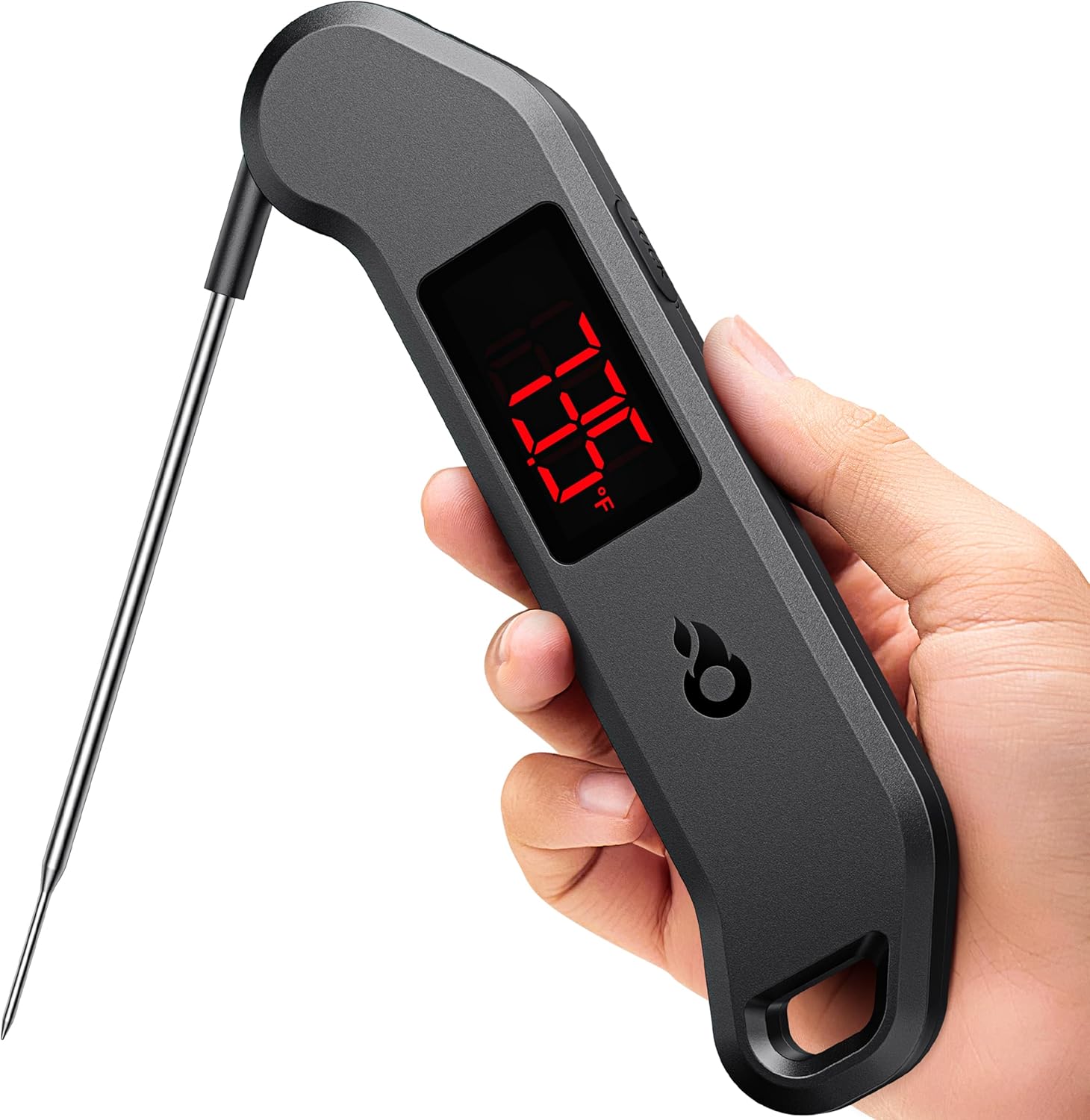 Professional Digital Meat Thermometer, 1 Sec Instant Read, ±0.5℉ Accuracy NIST&NSF Certified Food Thermometer, Auto-Rotate Bright LED Screen, Highly...