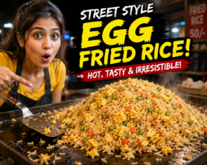 Read more about the article Street Style Egg Fried Rice on Griddle – Easy, Smoky & Better Than Takeout.